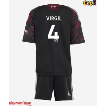 Liverpool Virgil van Dijk #4 Echipament de Fotbal Replică 2026-27 Copii Treilea (+ Șorturi)